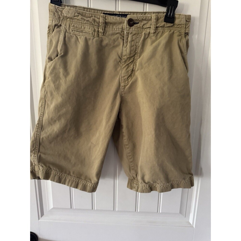 American Eagle Longboard Men's Size 30 Brown Classic Fit  Casual Shorts Longer